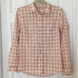 J. Crew • Gingham check shirt